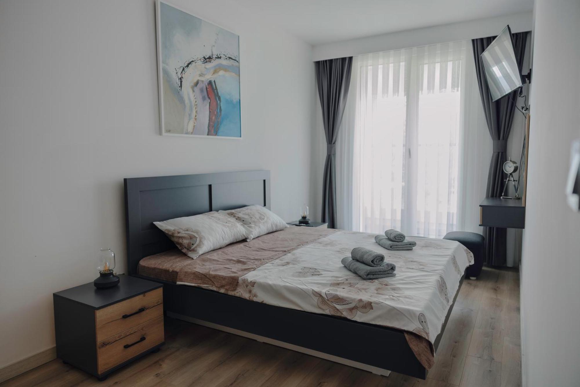 33Rd Floor Twin Apartments In Cevahir Sky City Complex With Pool, Spa, Fitness And Parking Included In Price Skopje Exterior photo